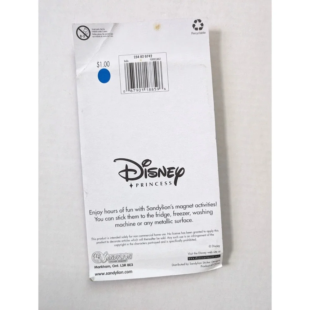 Disney Princess‎ Magnet Activities Cinderella Belle Aurora Sandylion Dress Up
